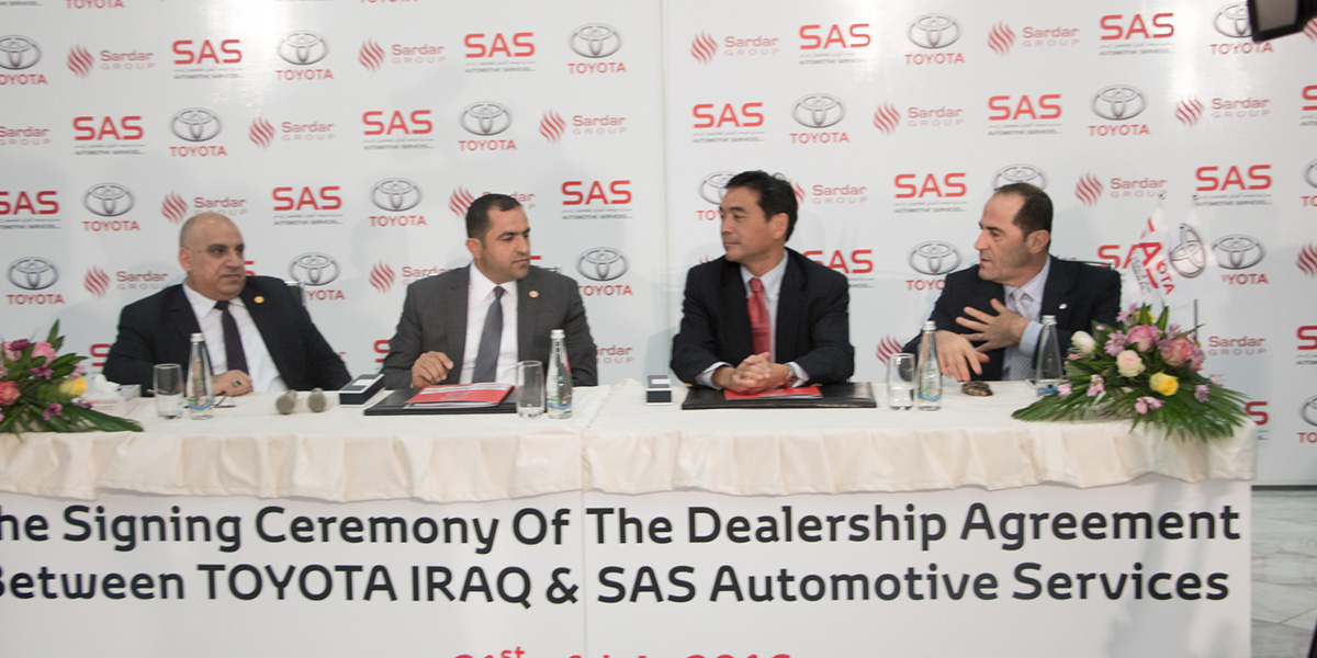 SAS Automotive signs Toyota dealer agreement Toyota Iraq